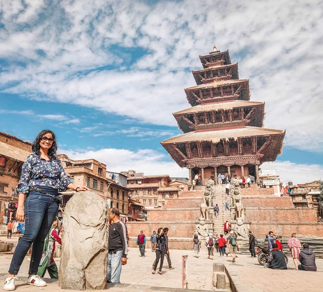 Nyatapola temple is the most instagrammable site within Bhaktapur Durbar Square of Kathmandu